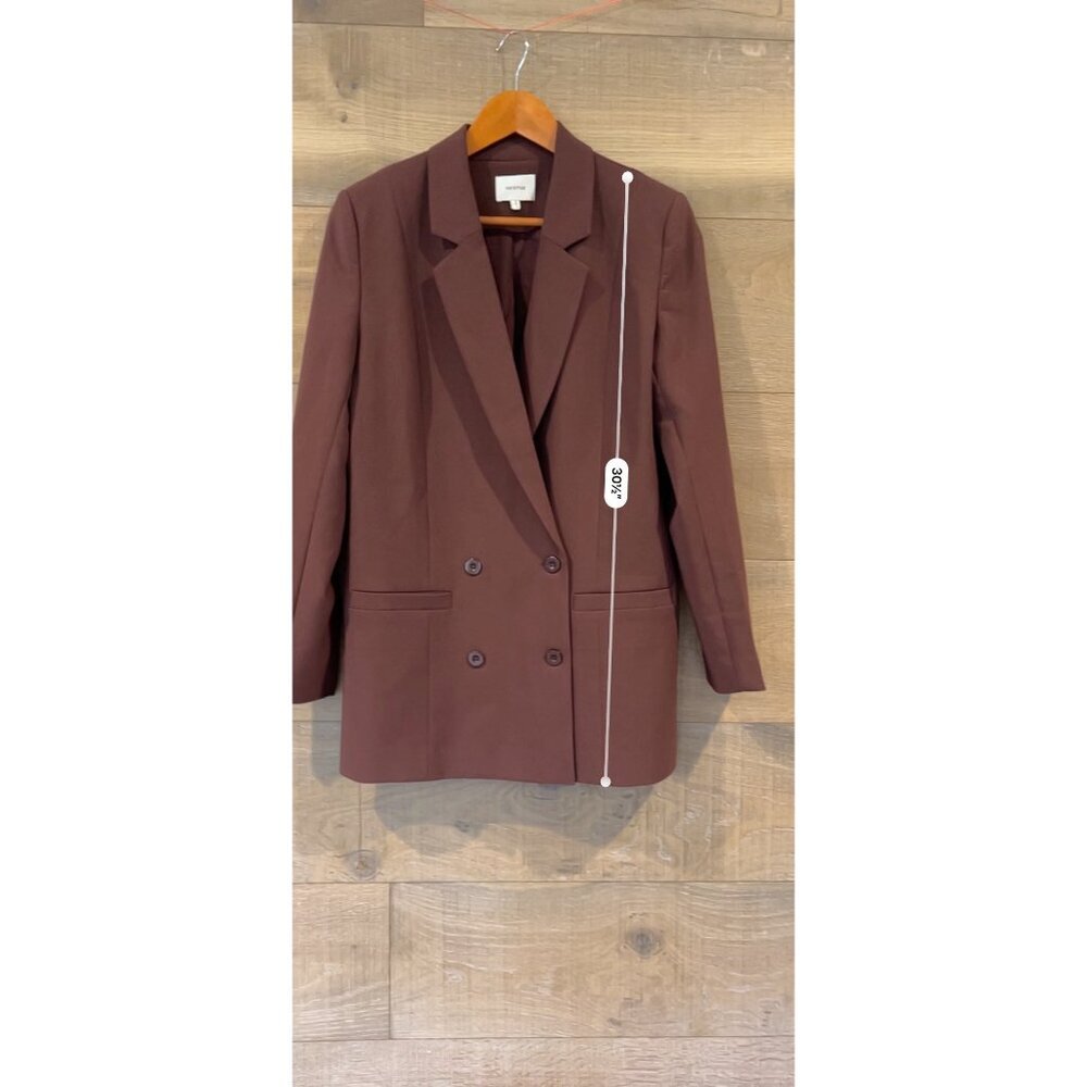 GESTUZ Paula Oversized chocolate Blazer size 38/ US 8 - Picture 5 of 10